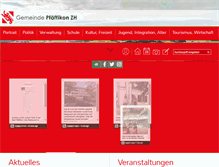 Tablet Screenshot of pfaeffikon.ch